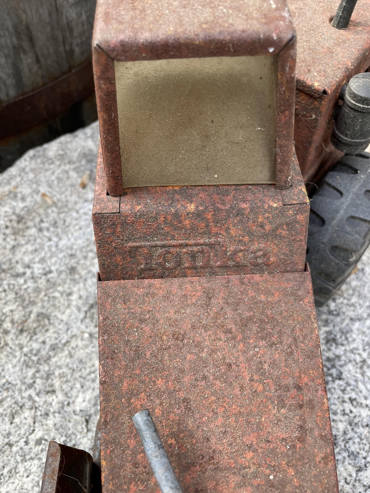 VINTAGE 1970S XMB-975 TONKA MIGHTY ROAD GRADER TOY