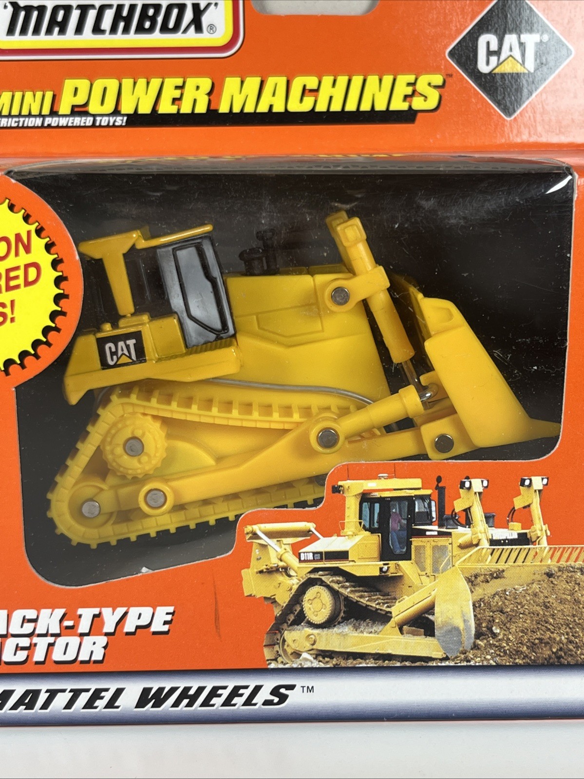 Matchbox Mini Power Machines CAT Dozer Friction Powered Toys 1998 – C D6