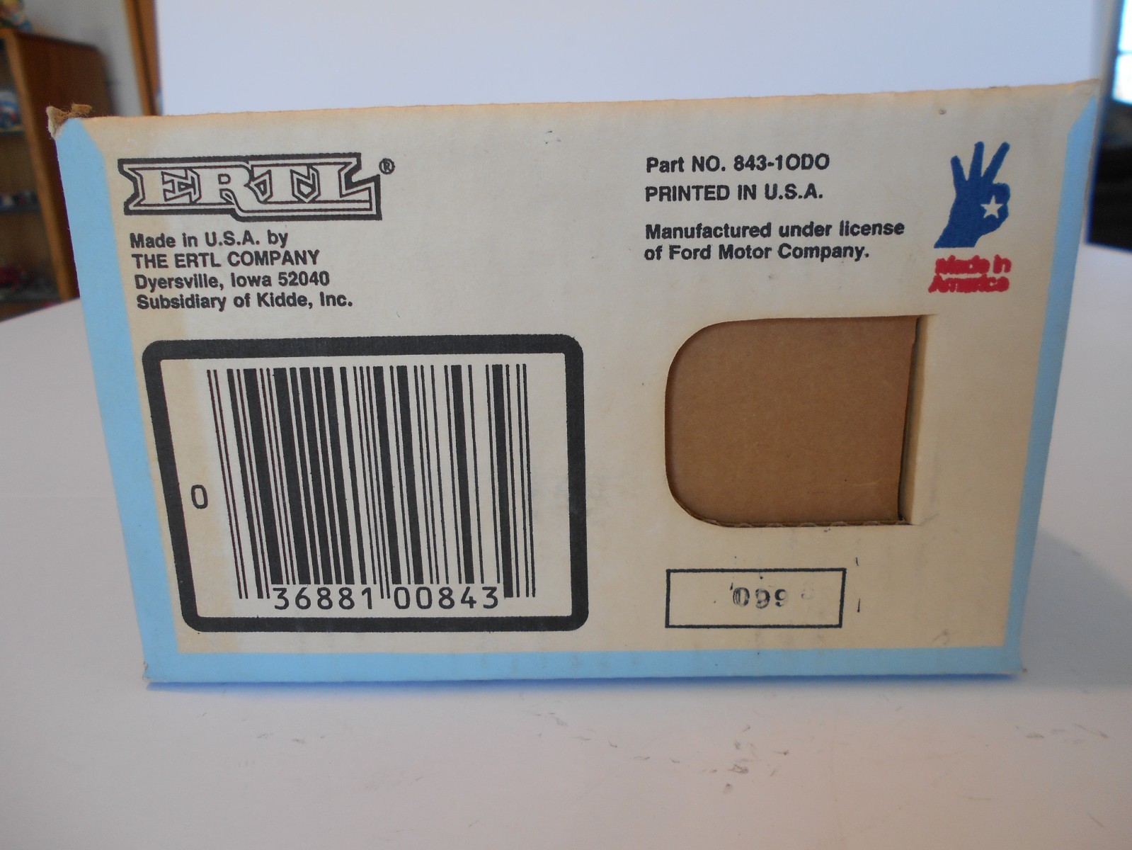 Vintage 1985 Ertl 1:16th Scale Ford 8N Tractor #843, Diecast Metal Replica, NIB