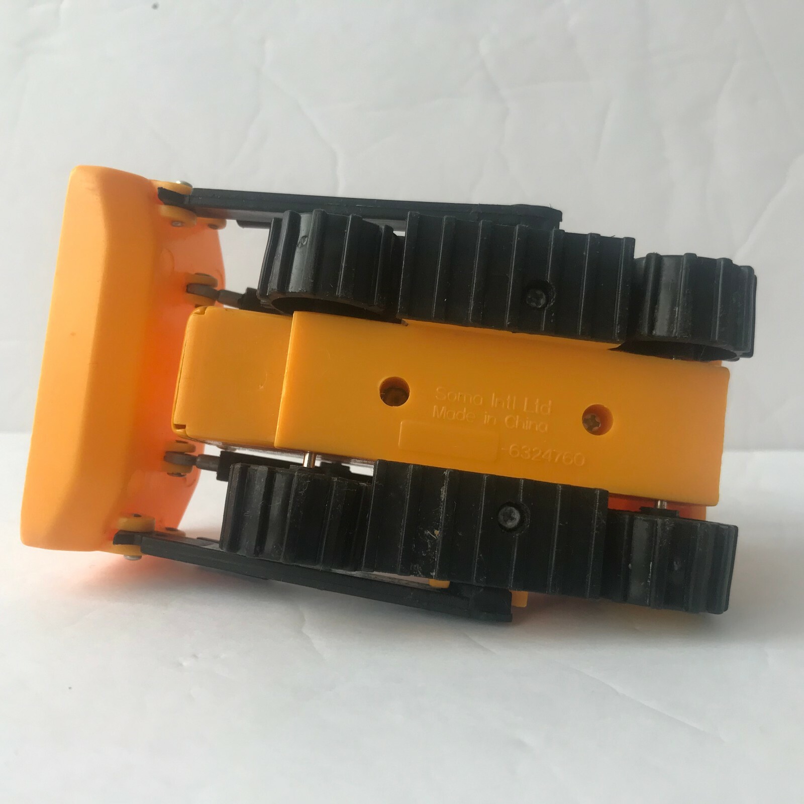SOMA Mighty Wheels Dump Truck Front End Loader Construction Yellow Metal Plastic