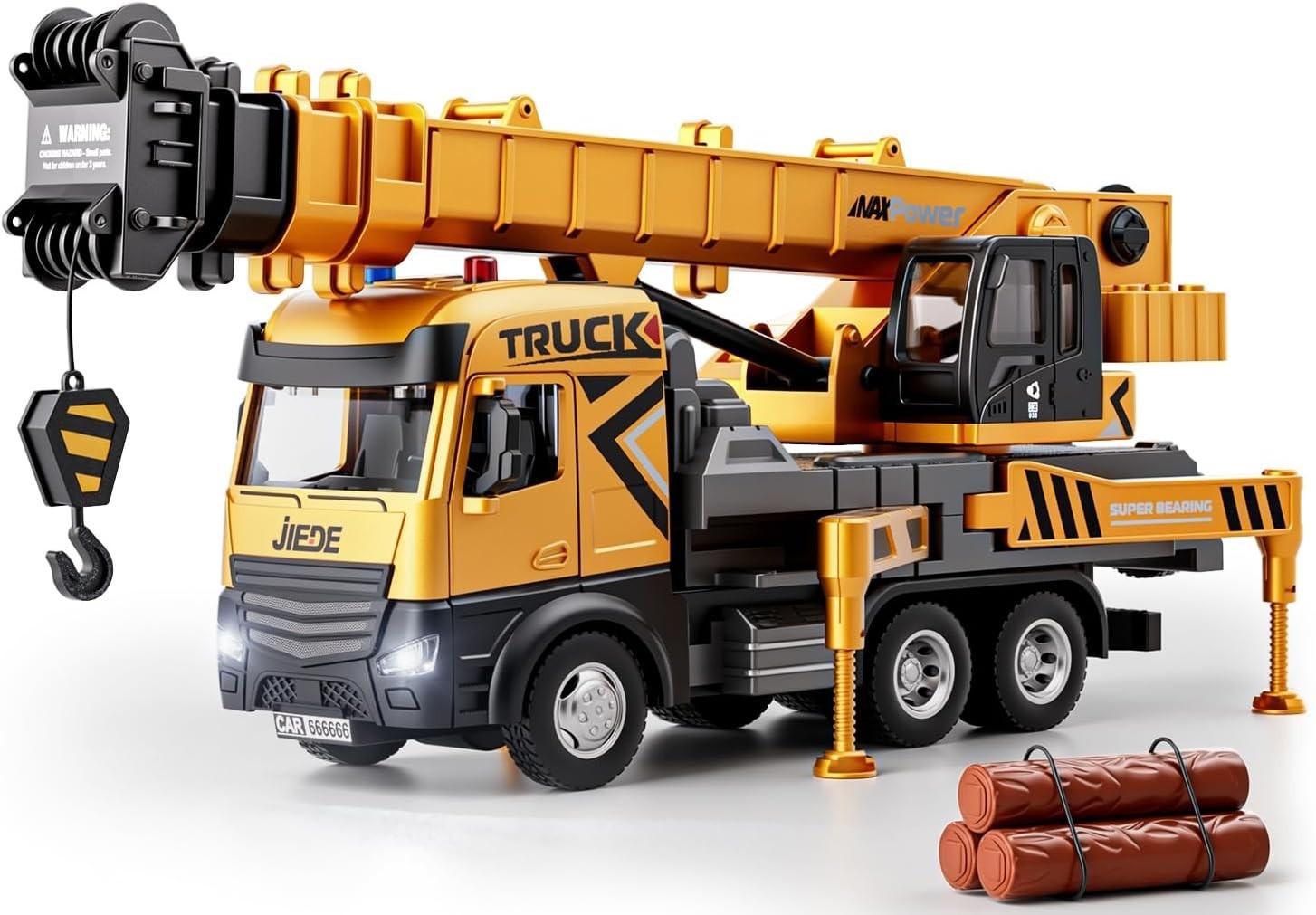 Crane Truck Toys Construction Vehicle Set 29 in Alloy Crane Arm Lights Sounds