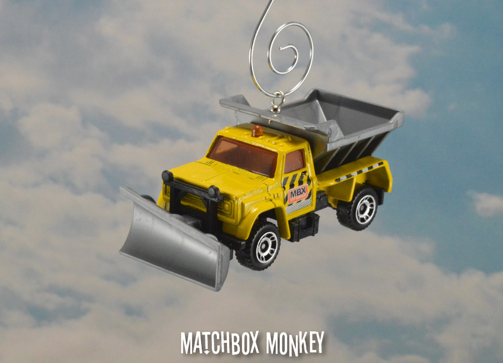 Highway Maintenance Snow Plow Salt Truck Custom Christmas Ornament 1/64 DOT MDOT