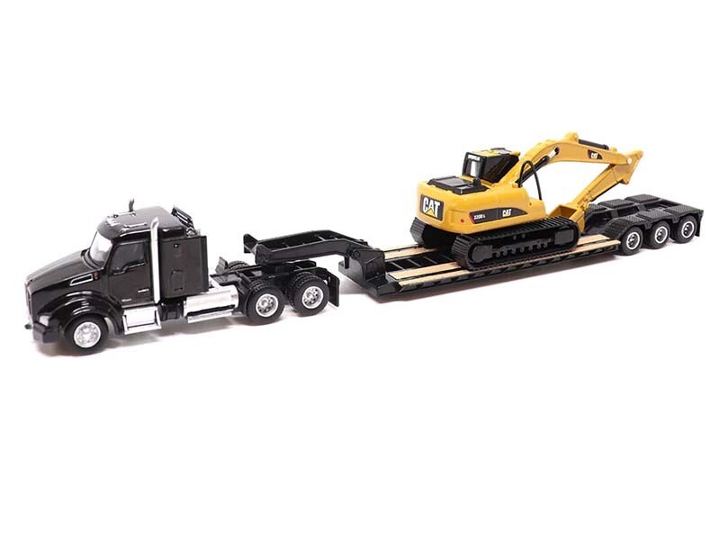 Kenworth T880s w/ Trailer and CAT 320D L Excavator 1:87 HO Scale -Diecast 84420