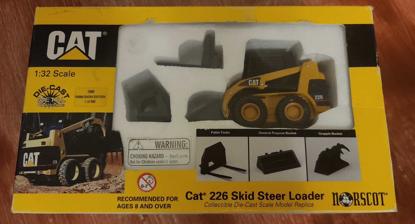 1999 Farm Show Edition Norscot Caterpillar 226 Skid Loader With Working Tools