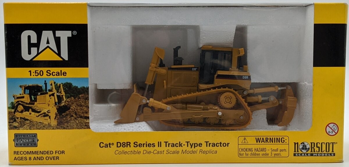 Norscot 55099 1:50 Diecast Caterpillar D8R Series II Track-Type Tractor