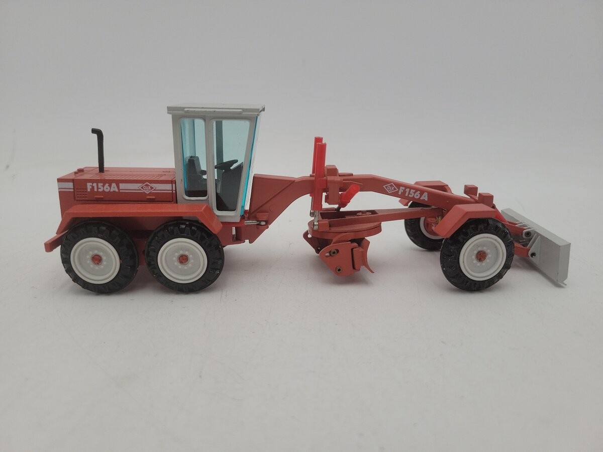 NZG 332 1:50 Scale Orange / Gray O&K F156A Motor Grader Diecast Model EX/Box