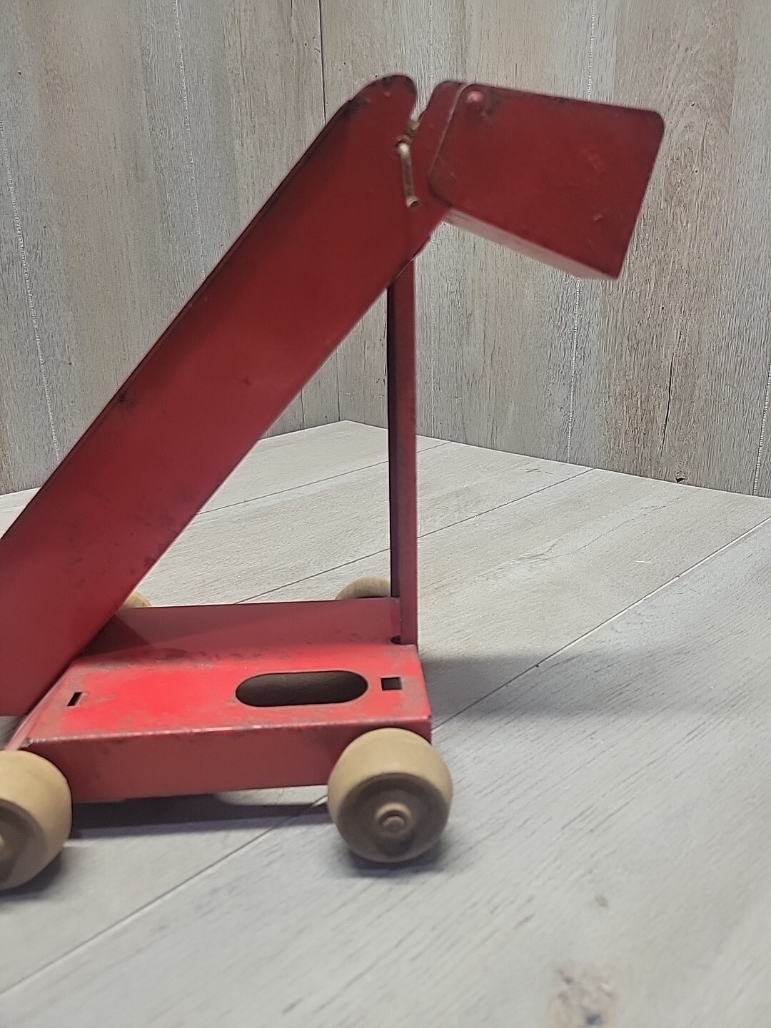 Vintage Rare Portable Scoop-N-Load Sand Loader W/ Wooden Wheels