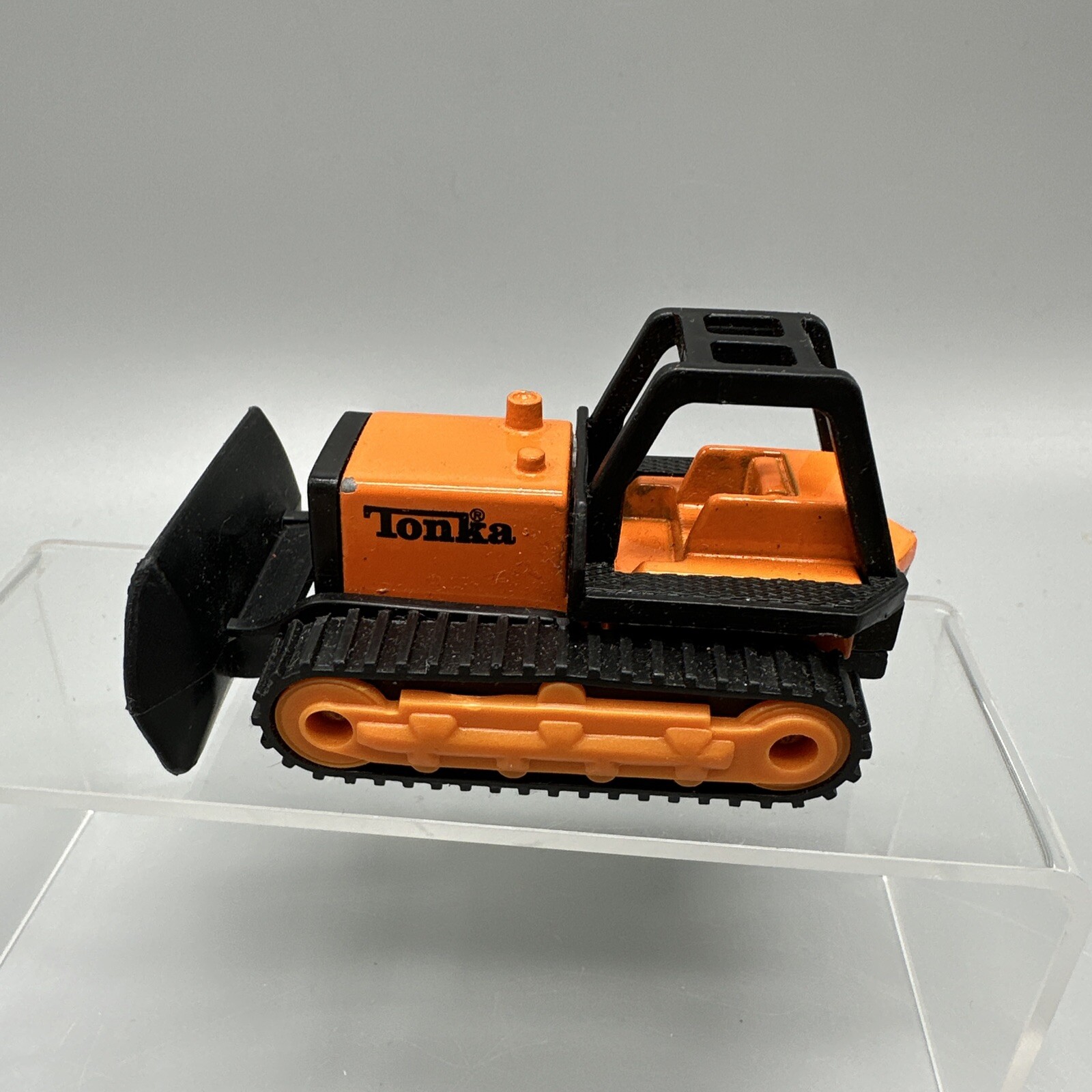 Tonka McDonalds Bulldozer Plow Diecast & Plastic Construction 2003 Orange