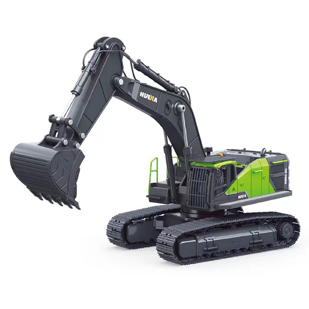 Excavator Construction Vehicle Model Diecast Digger Truck Toys for Boys Green