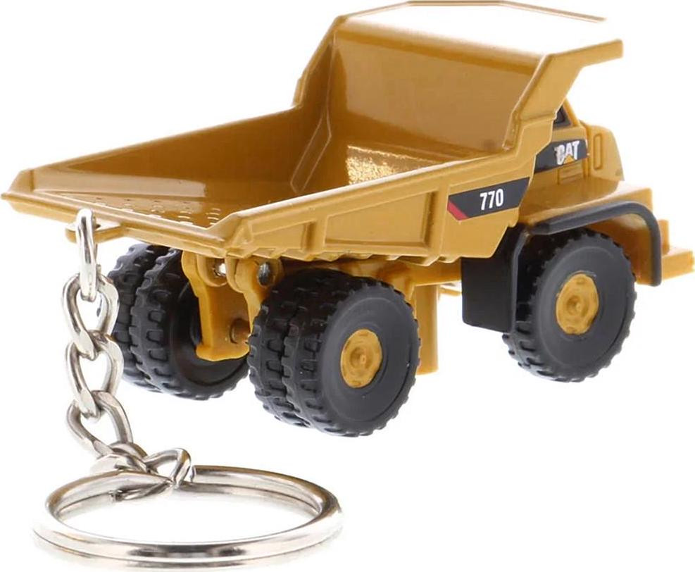 CAT Caterpillar 770 Off-Highway Truck Keychain Yellow Diecast Model by Diecast