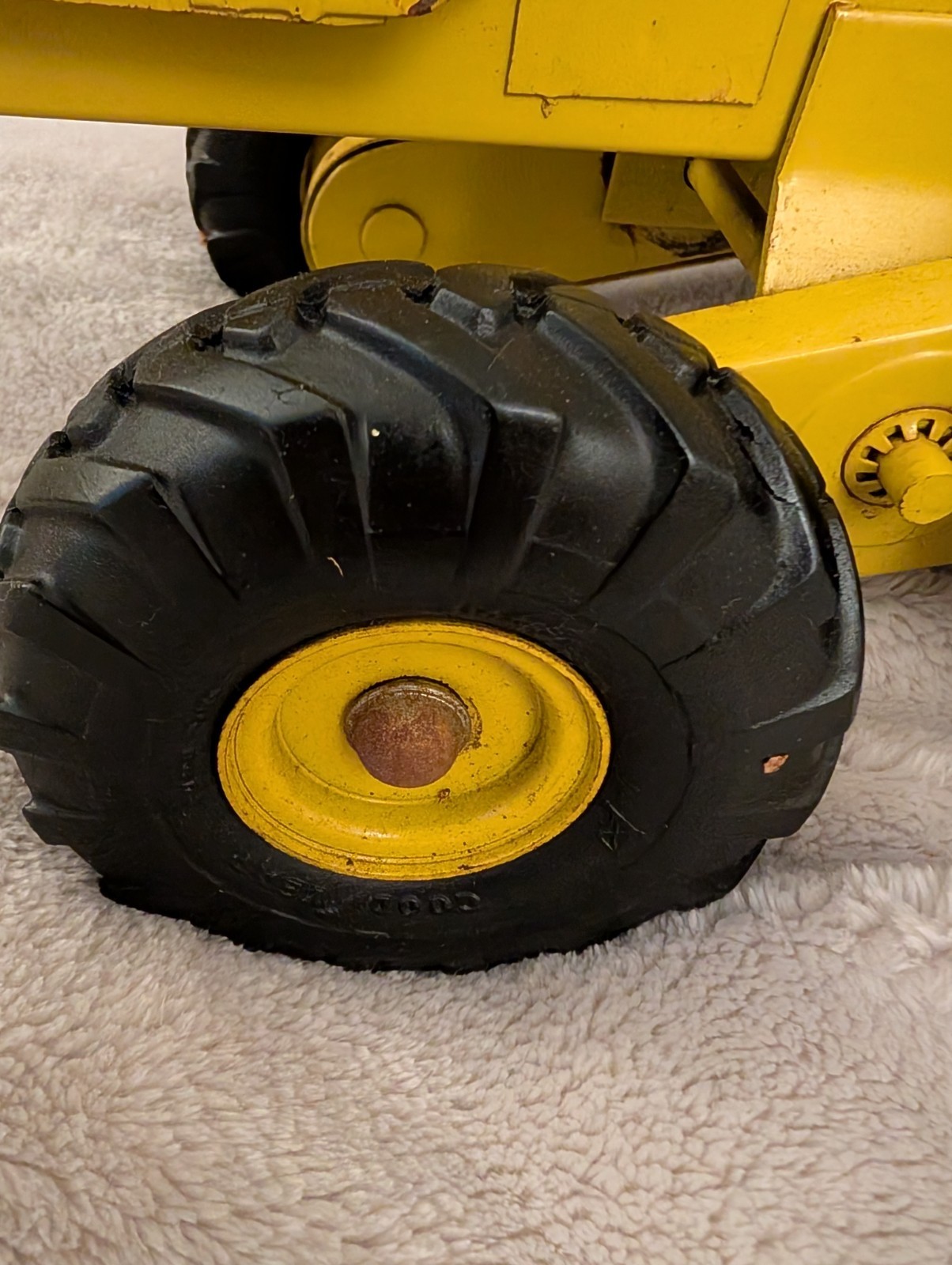 Doepke Adams Road Grader Diesel Pressed Steel Yellow/Black Vintage