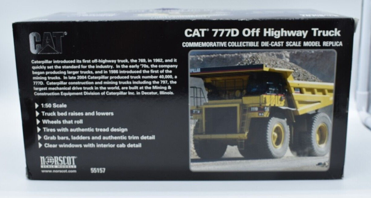 2005 – 1/50 Cat 777D Off Highway Truck, Commemorating 40,000 Off Highway Trucks