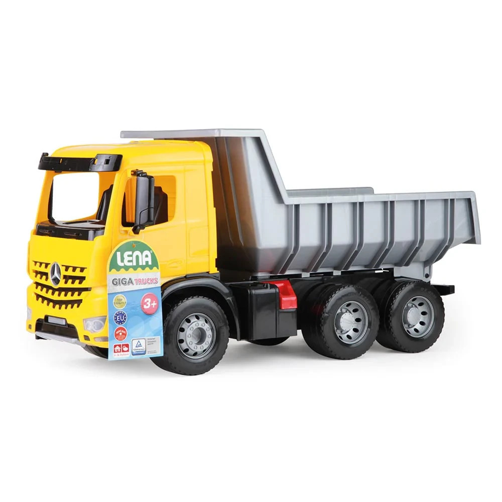 LENA Toy Dump Truck XL GIGA TRUCKS Mercedes Arocs Replica and Lockable Tipper