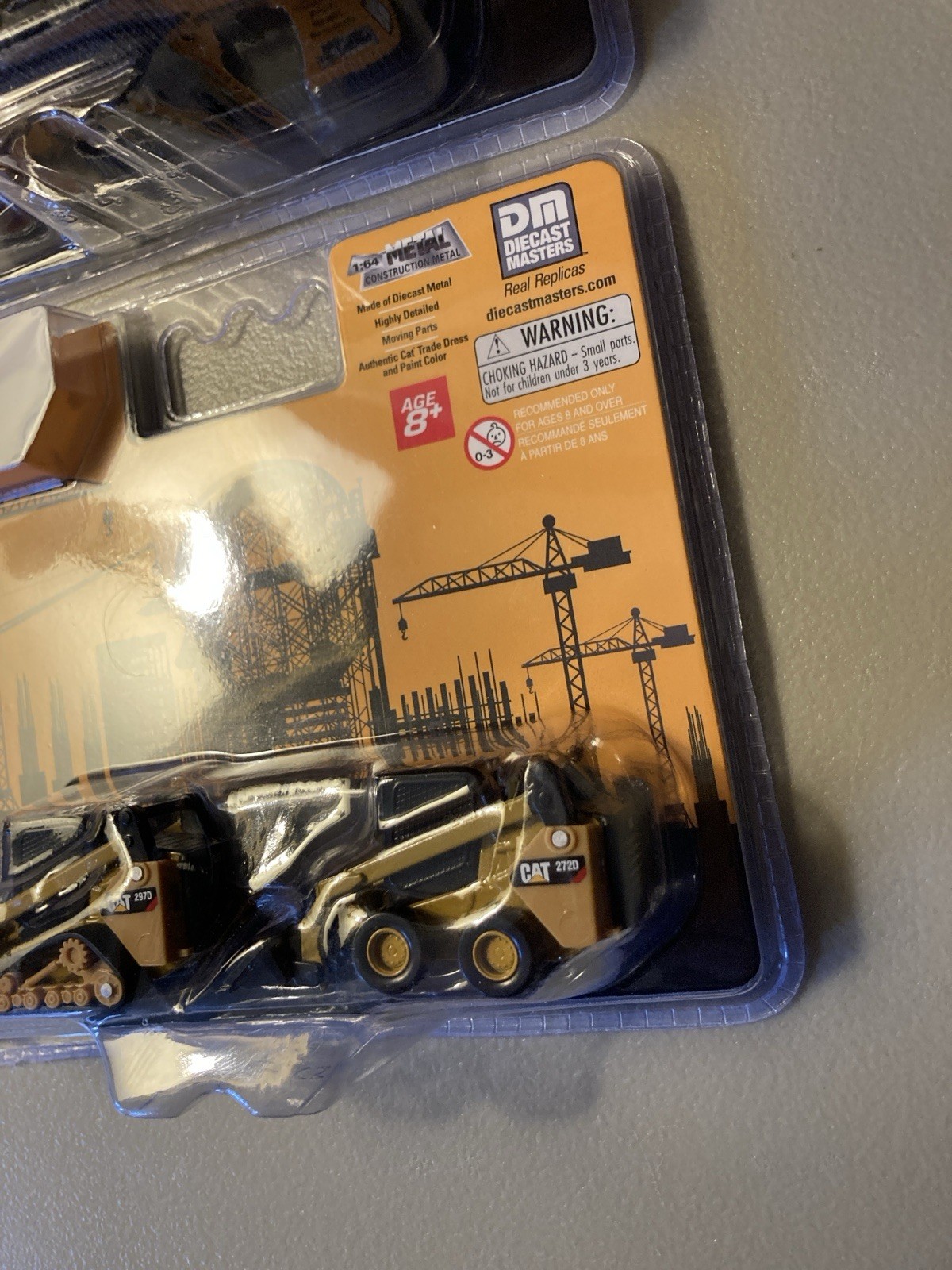 Diecast Masters 1/64 Caterpillar 272D2 Skid Steer 297D2 84647 + Excavator 84644