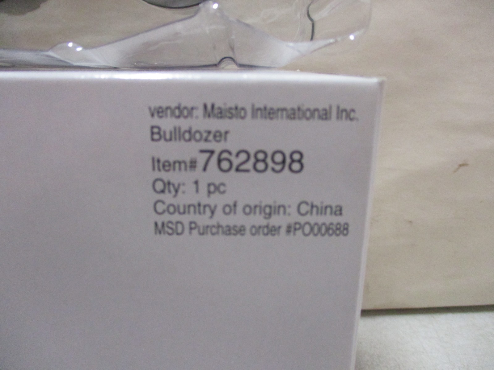 2001 Maisto Tonka Bulldozer A