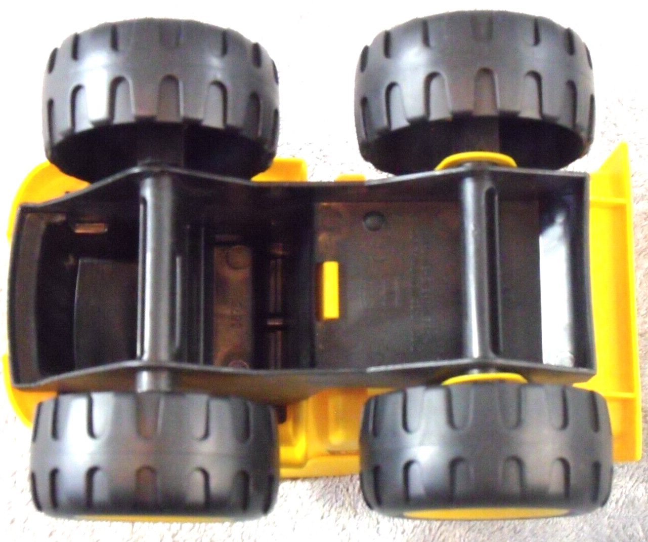 CAT Dump Truck Toy State Yellow Tipper Big Wheels Building Construction Vehicle.