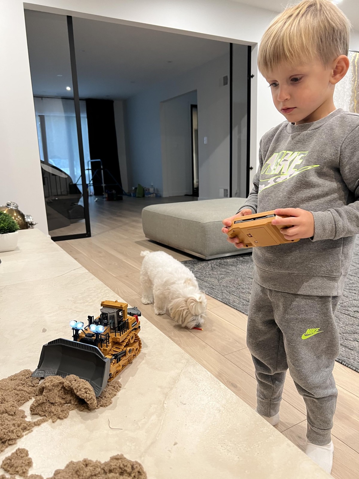 9-Channel Metal RC Bulldozer – Realistic Remote Control Kids Construction Play T