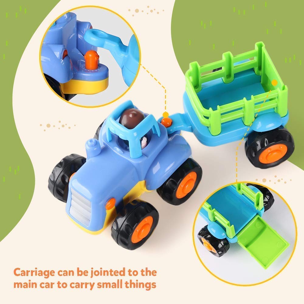 Juego De Cuatro Vehiculos De Construccion Với Impulso Para Ninos De Lujo