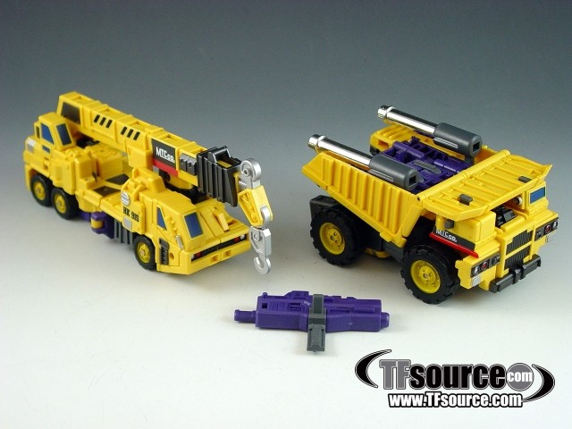Giant Set B Crane and Dump Truck Yellow Version Make toys 3rd Party Figure Maket