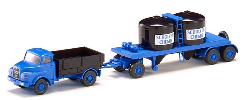 Wiking 1/87 Scholven-Chemi – MAN Chemical Trailer Train #053404📌USA