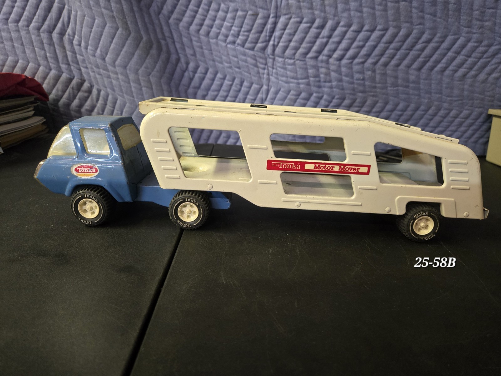 Tonka Motor Mover car hauler truck. Tractor And Trailer. Vintage