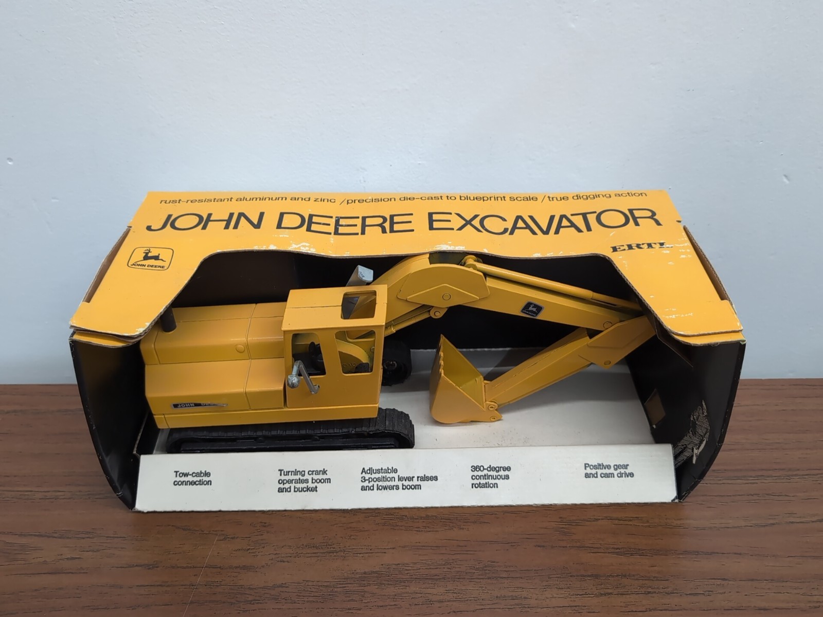 #505 Vintage Ertl 1970’s John Deere Excavator Construction Toy