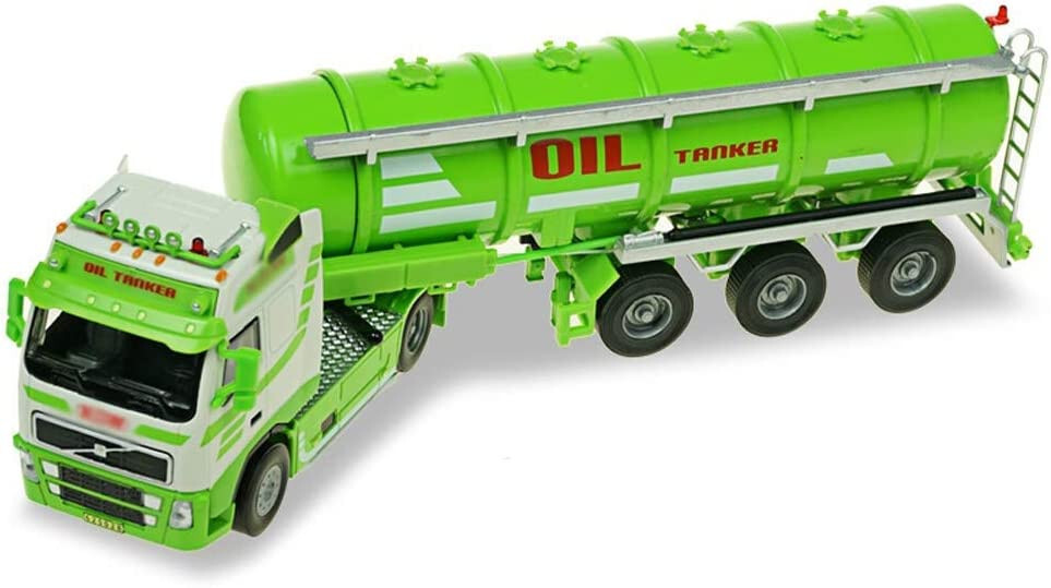 Diecast Oil Tank Truck 1:50 Scale Petroleum Transport Vehicle Model Collectible