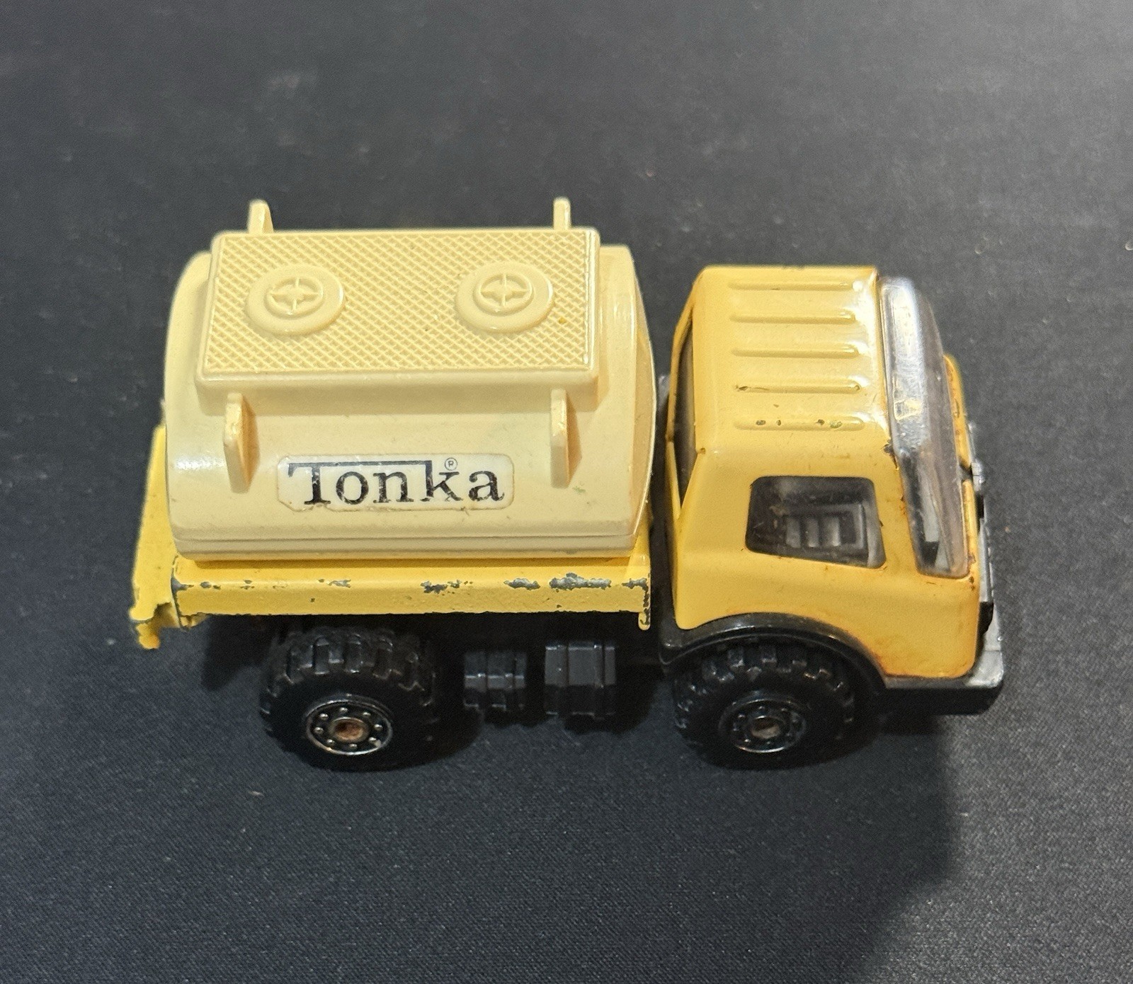 Vintage TONKA Yellow Fuel Tanker Truck – Made In Japan – Metal and Plastic
