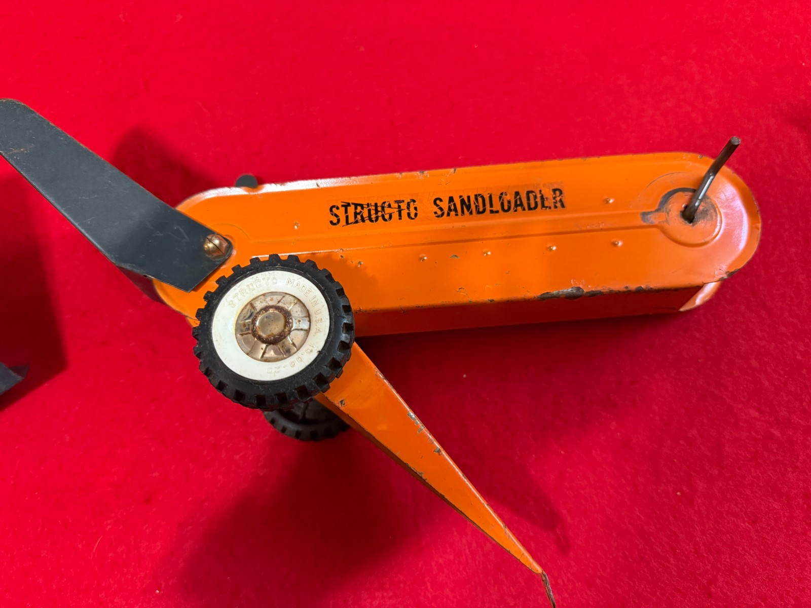 RARE Vtg Structo 1960’s Hi-Lift Bulldozer & Sandloader Pressed Steel Made in USA