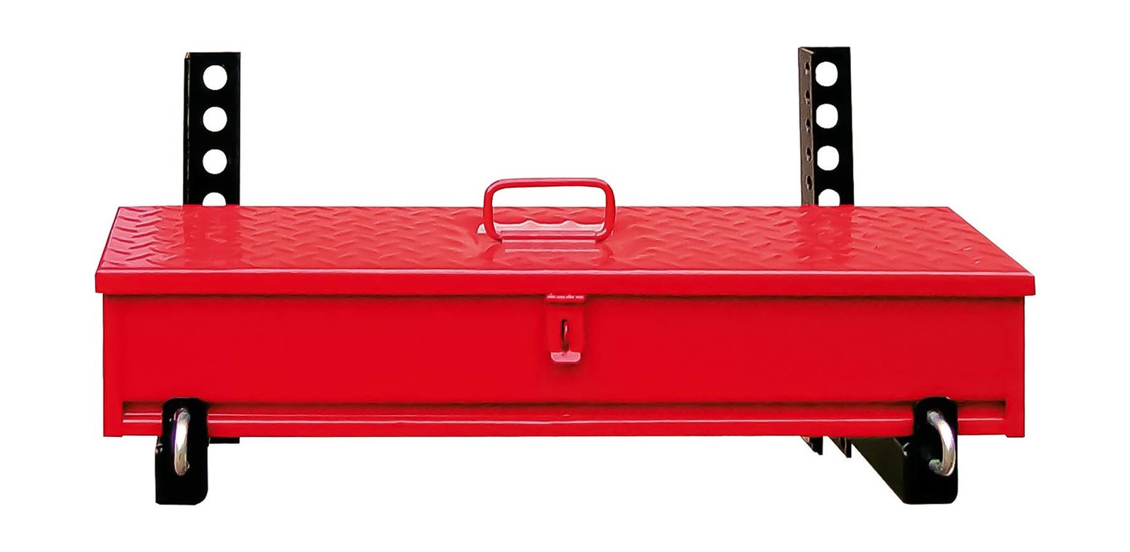 LARIN MTB-28R Red 28″ Tractor Metal Tool Box, Heavy Duty Steel, Diamond Tread…