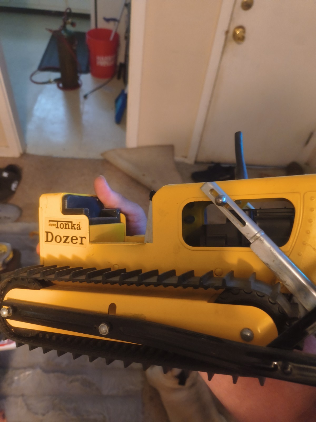 1970s Vintage Yellow Mighty Tonka Dozer T-9 In Almost Mint Condition Verry Rare.