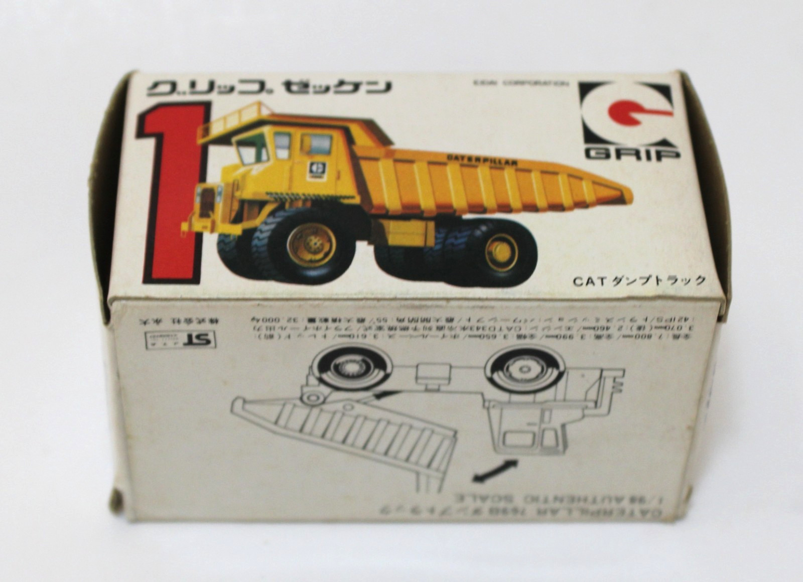 Vintage Edai Grip Zechin #1 Caterpillar 769B Dump Truck NM Boxed Japan 1:98