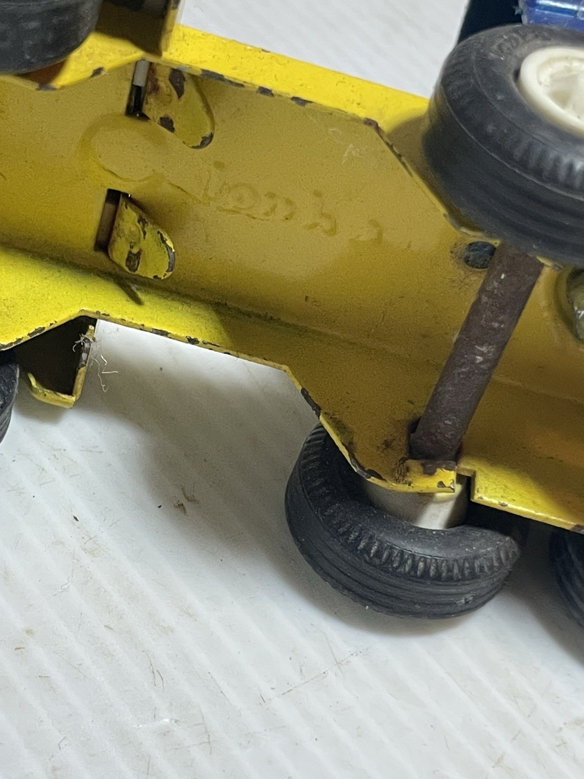 vintage pressed steel Tonka car carrier truck from the 1960s or 1970s
