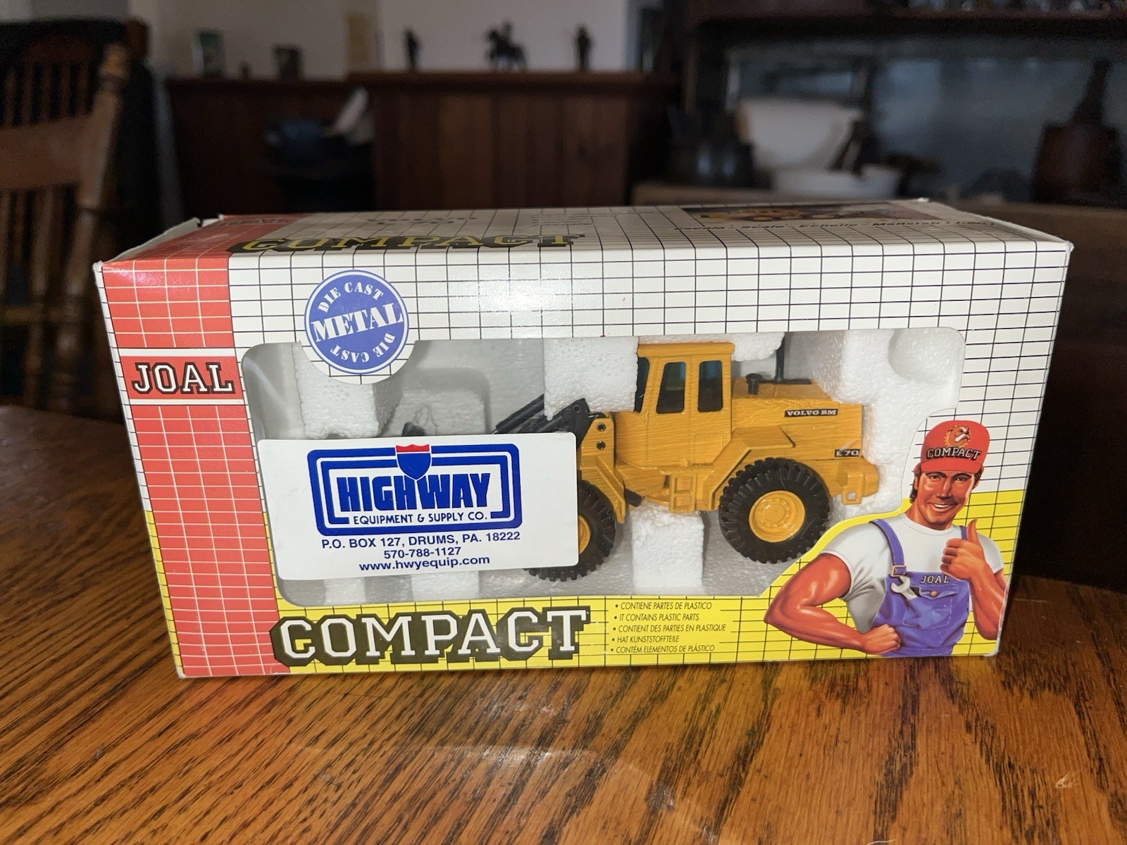 Joal Volvo BM L70C Loader. 1:50 Scale W/ Dealers Tag Drums, PA