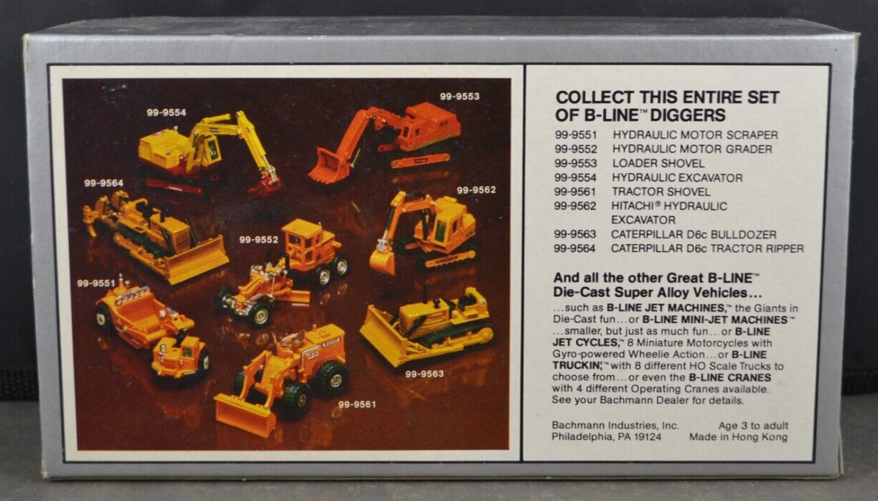 Bachmann B-Line Diggers Tractor Shovel 99-9561 HO Scale 020123MGL2