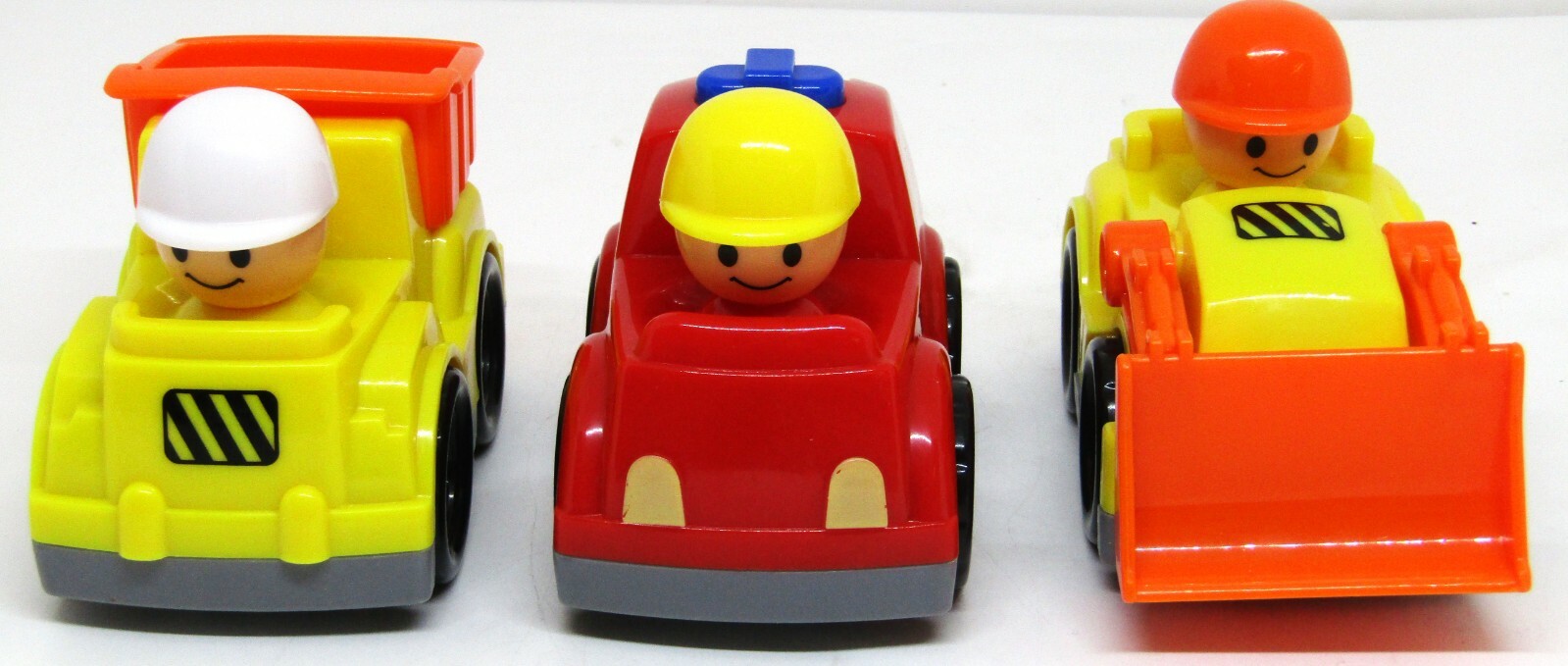 Plastic Childs Construction Vehicles. Set of 3.