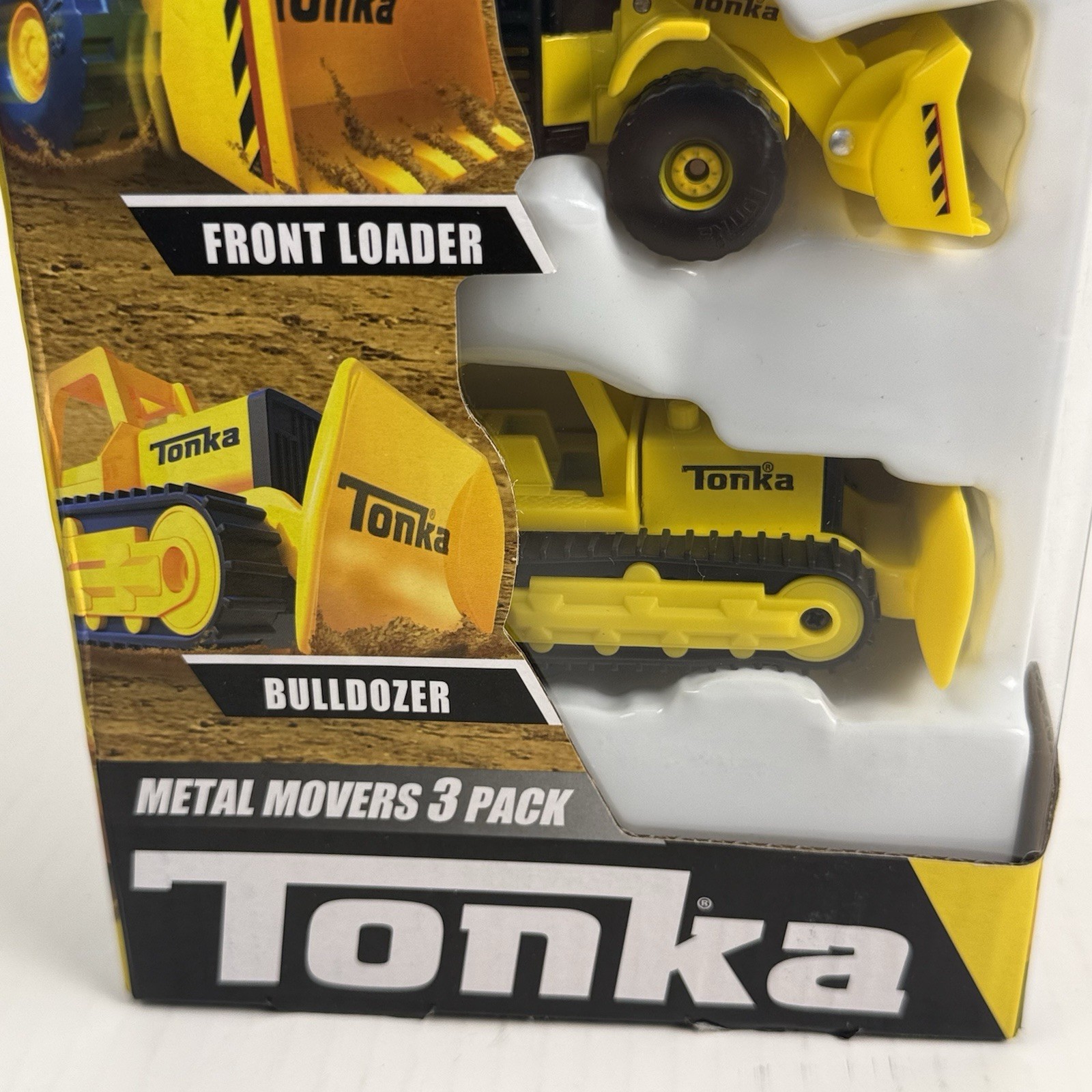 Tonka Metal Movers – 3 pack – Mighty Dump Truck, Front Loader & Bulldozer New
