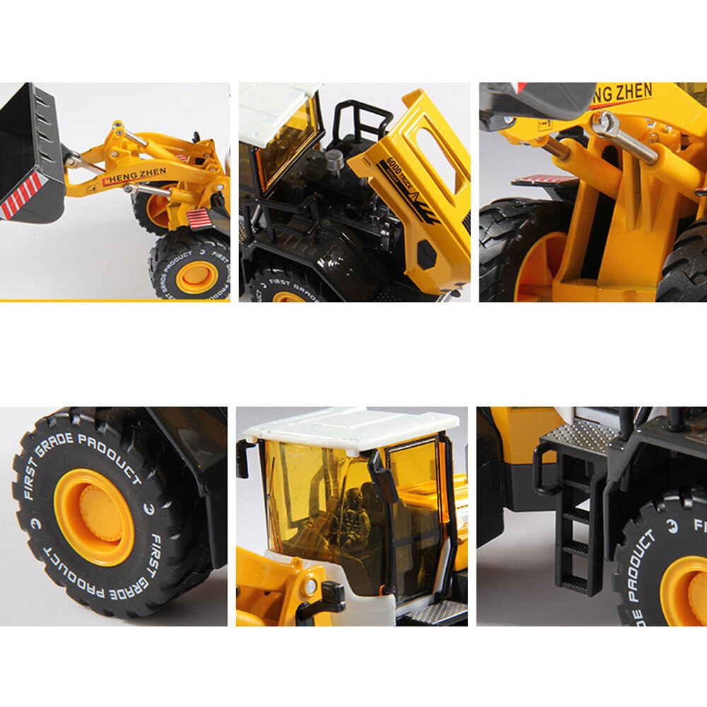 8.3″ Loader Tractor Bulldozer Construction Vehicle Diecast Model Toy Truck Green