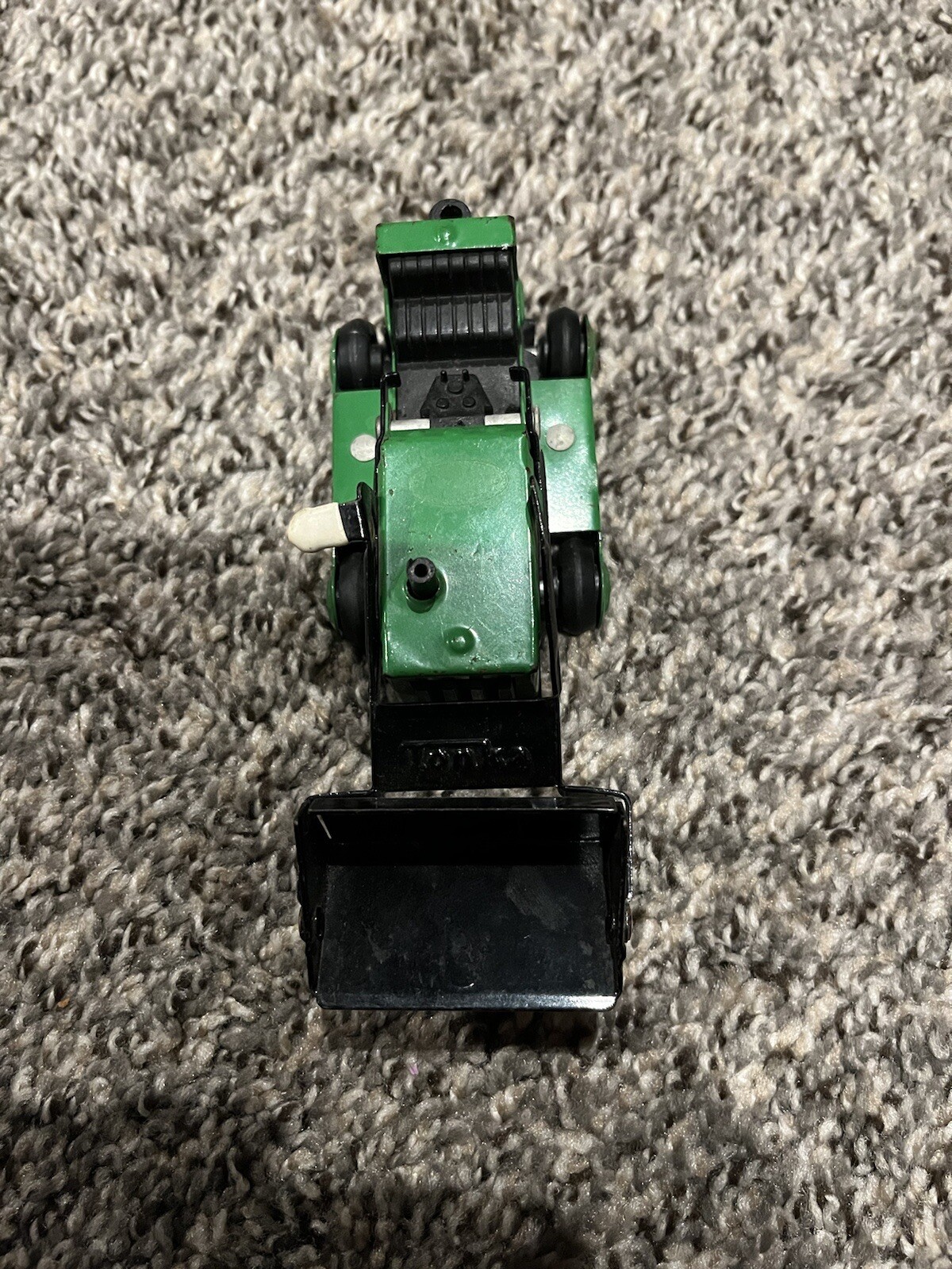 Tonka Vintage Bulldozer Front Loader Pressed Steel Green Free Shipping