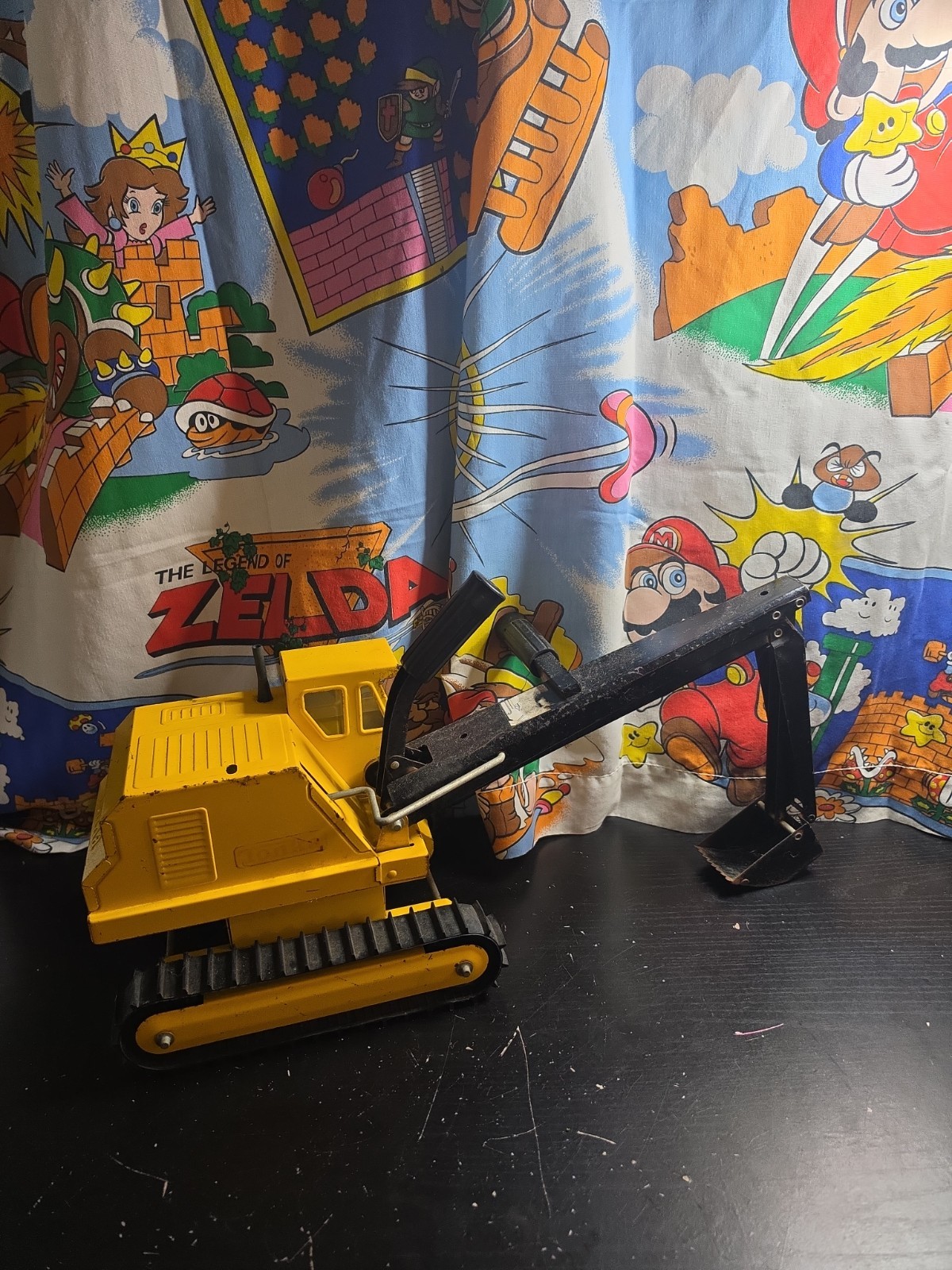 Vintage Tonka Toys Backhoe 1970s Huge 19″ Excavator Metal 70s Toy