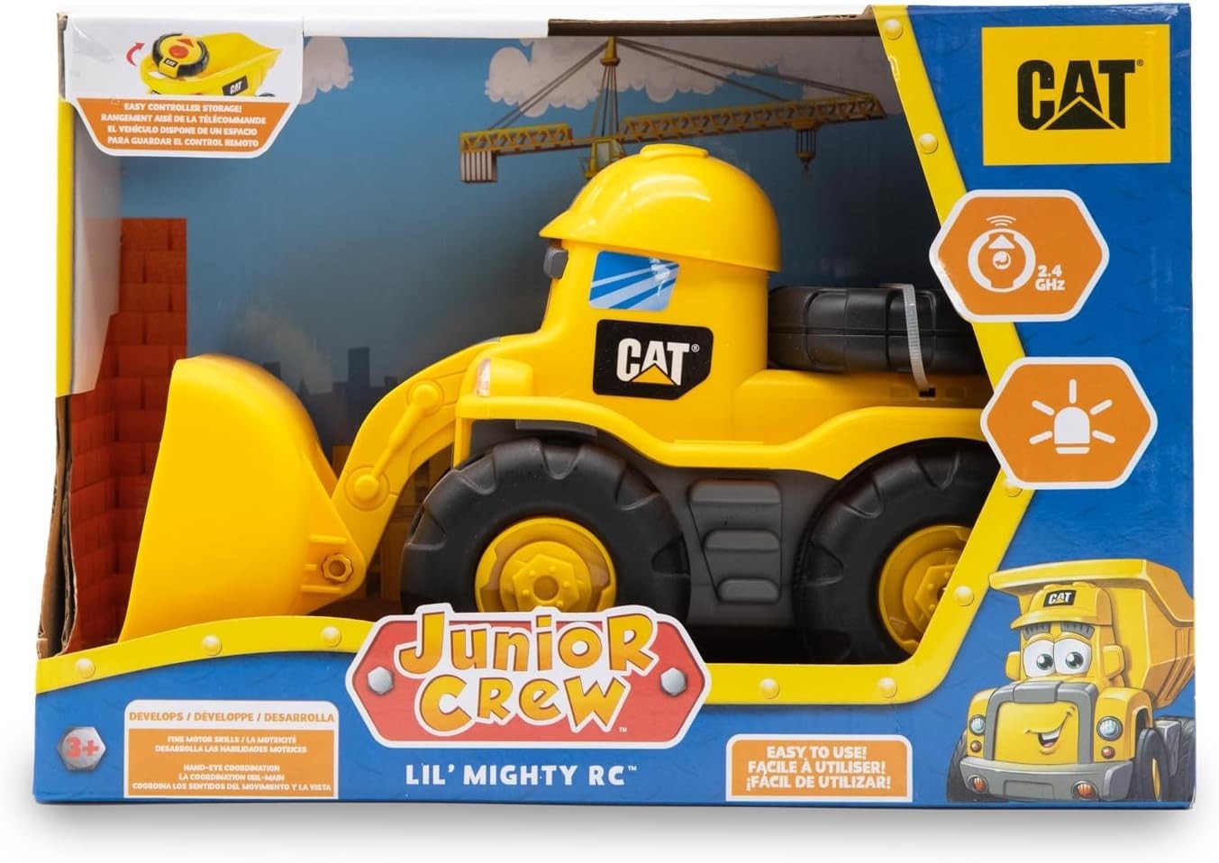 Engaging 10.5″ CAT RC Loader Truck with Simple Remote Control & Imaginative Play