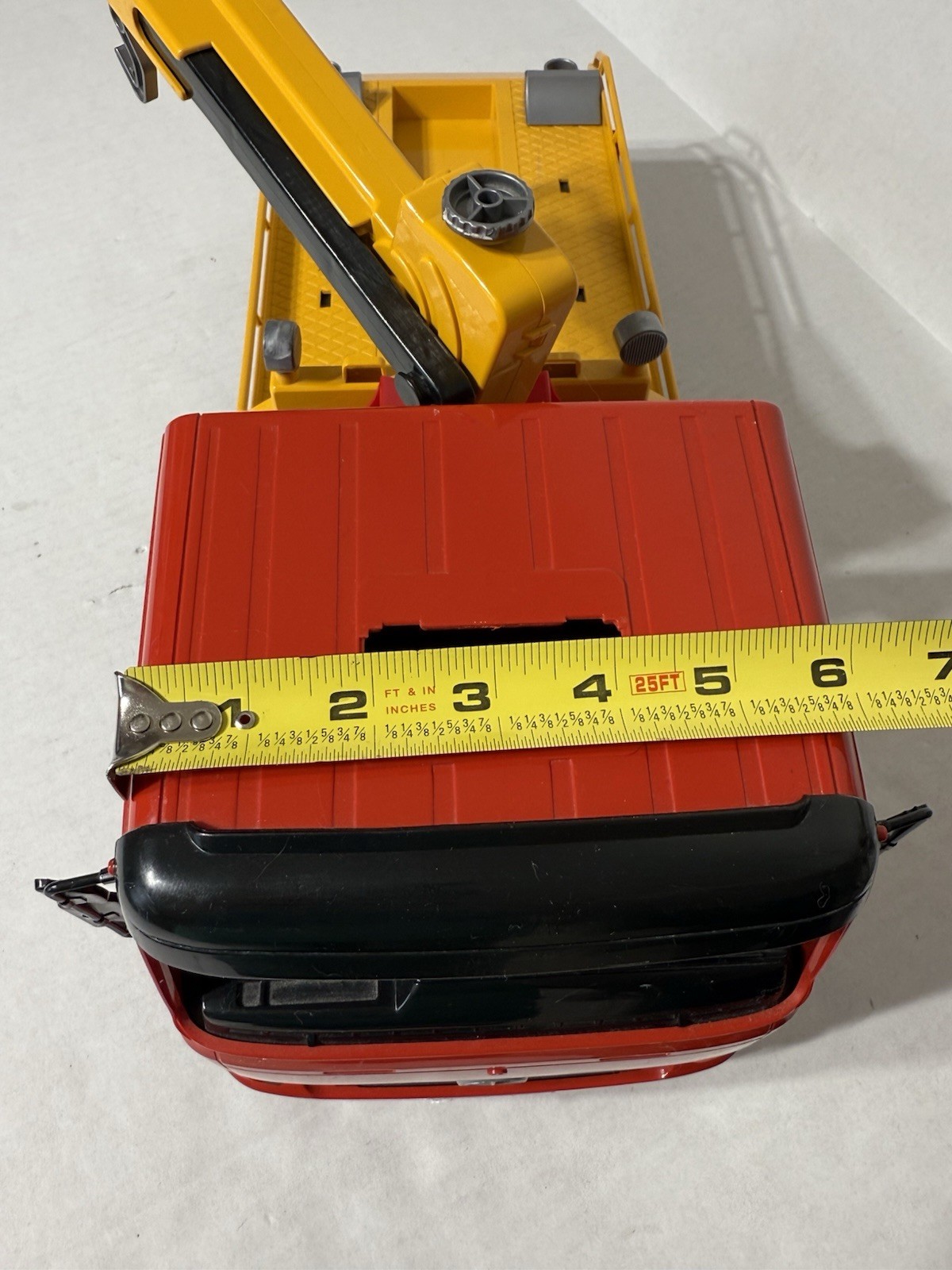 2001 Bruder Day & Night Service Wrecker Tow Truck 19″ Yellow & Red Germany 4143