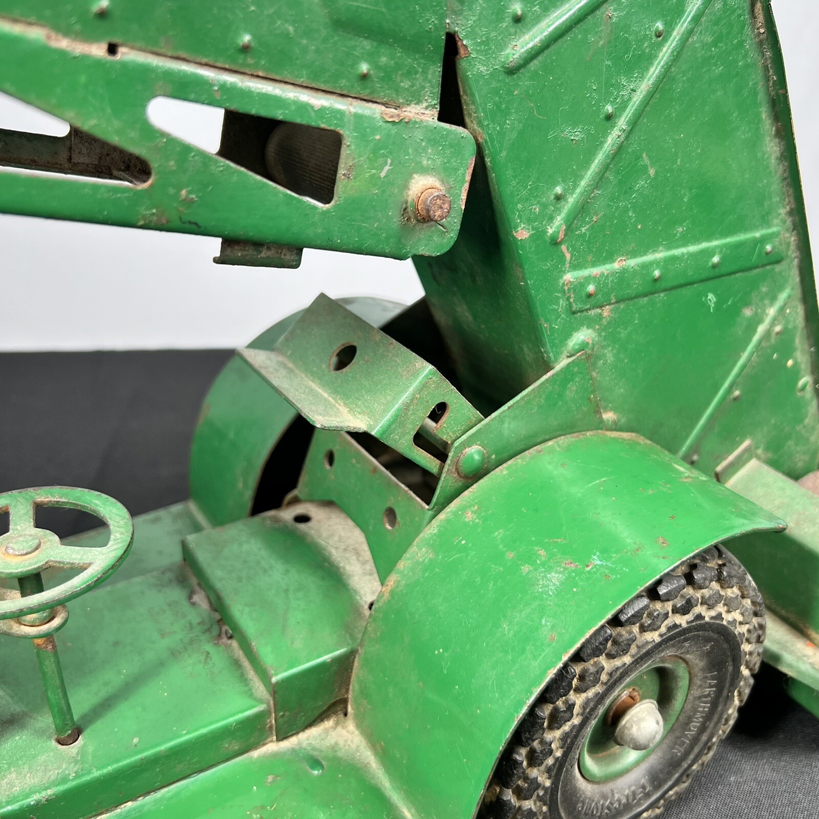 VTG Model Toys Doepke Barber Greene Back Loader Pressed Steel Conveyor
