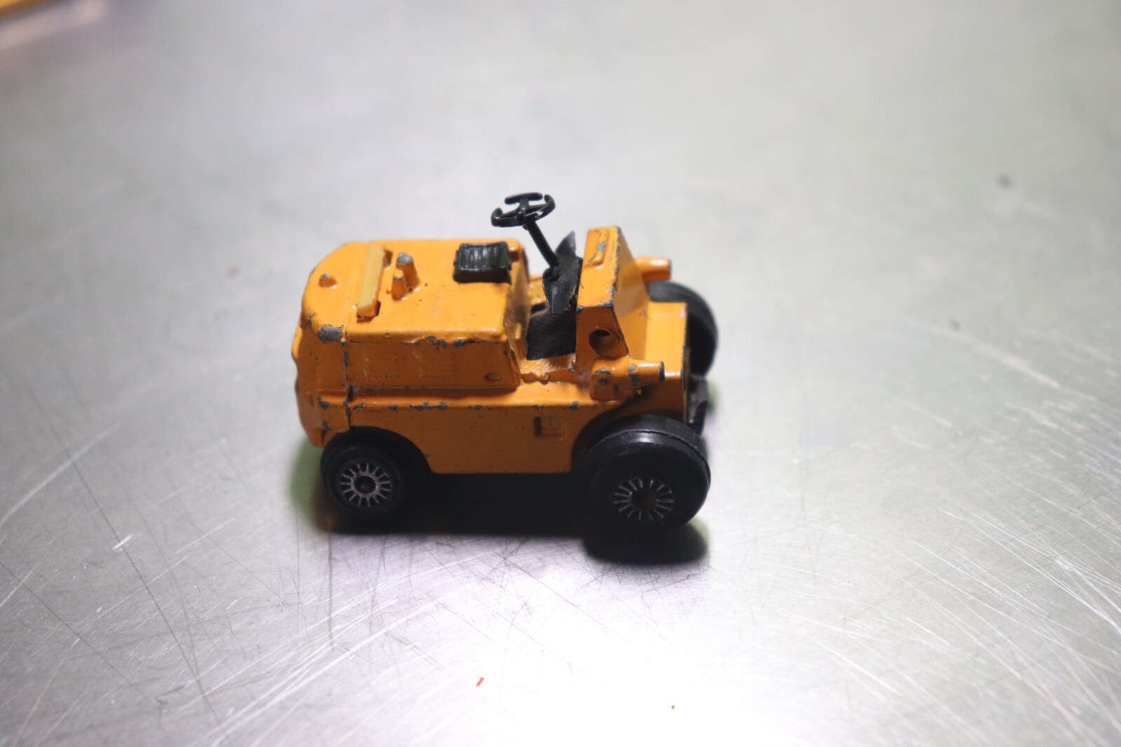 Vintage Construction Die Cast Toy Lot Bulldozer Fork Lift Caterpillar Yellow