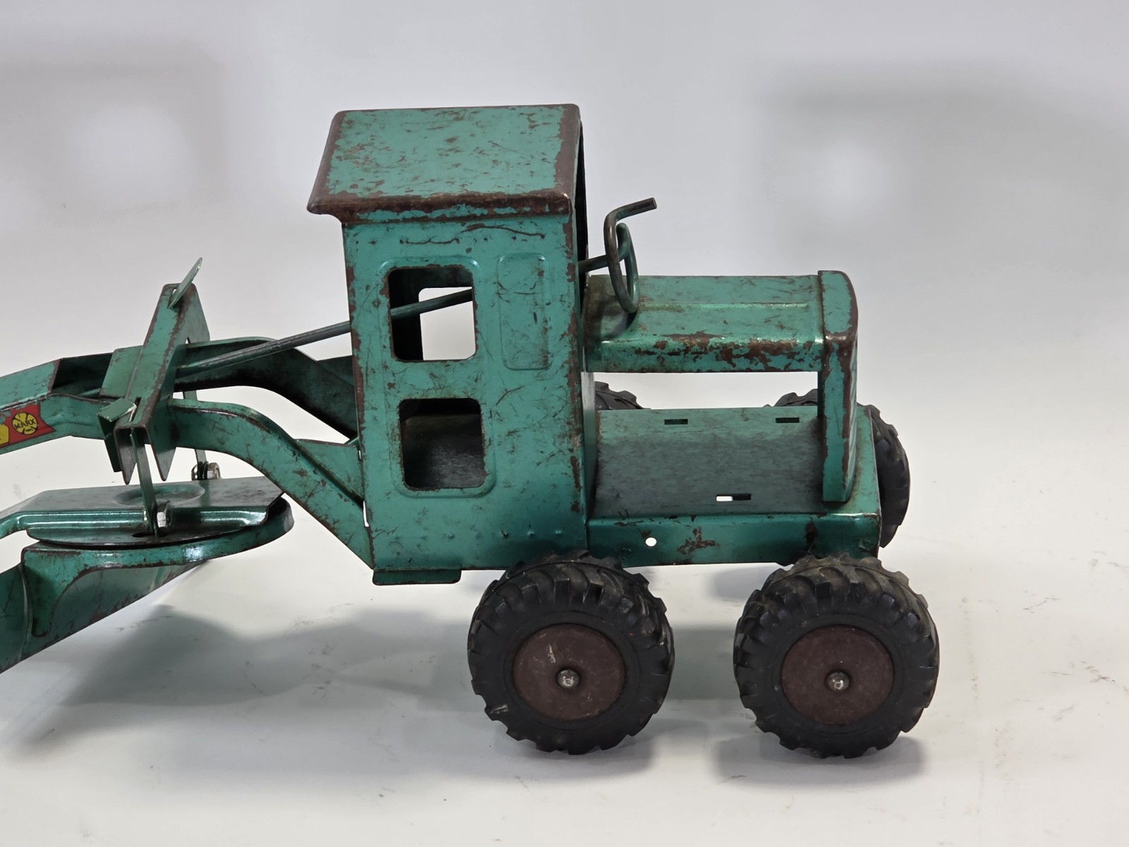 Vintage 1950’s Marx, Power Grader, Steel Toy, Good Condition, Green