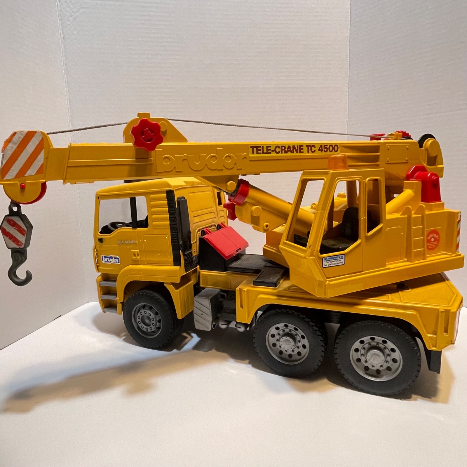 Bruder MAN TGA 4144 Tele-Crane TC 4500 Construction Truck Toy Germany