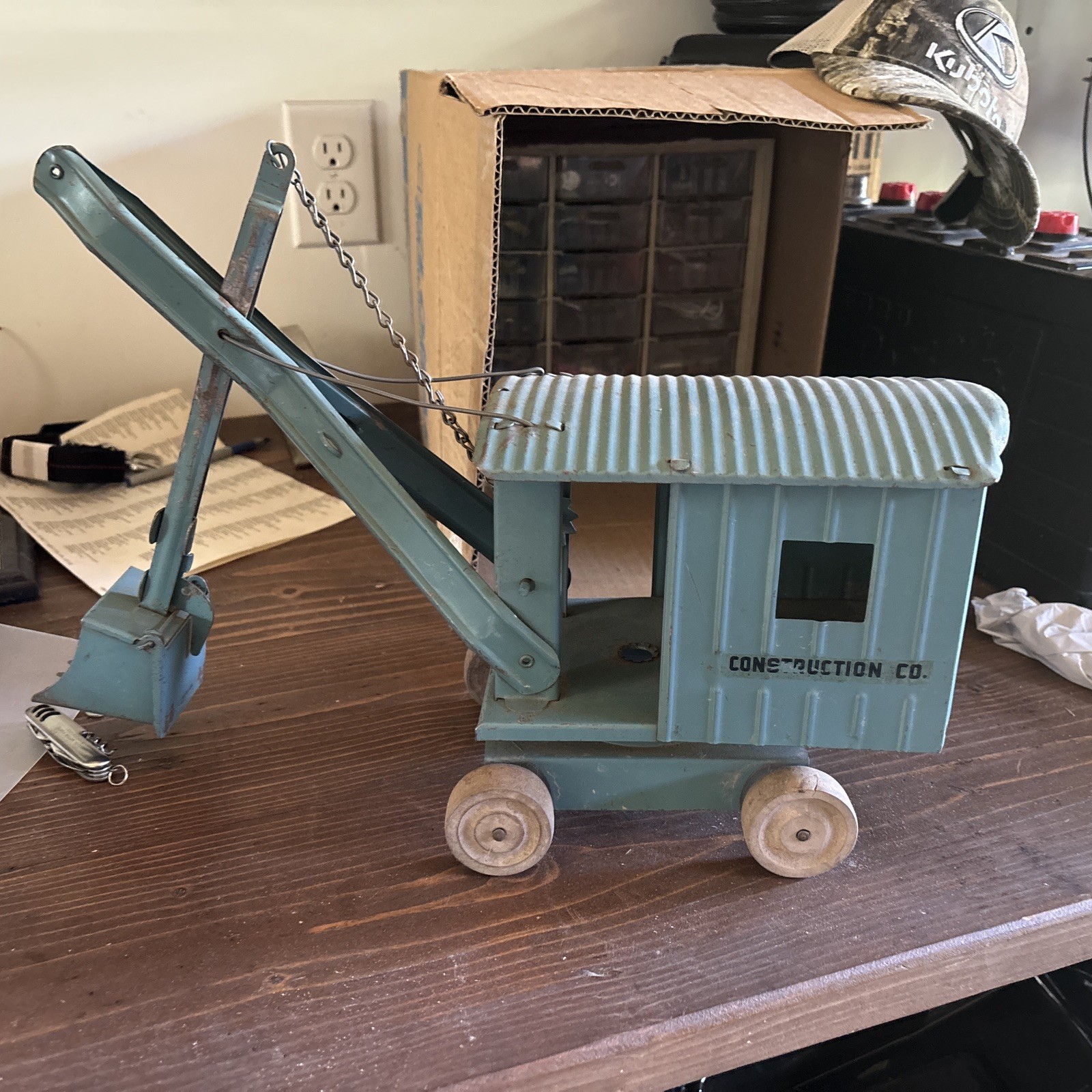114 STRUCTO STEAM SHOVEL VINTAGE 1930’s STRUCTO ORIGINAL PAINT