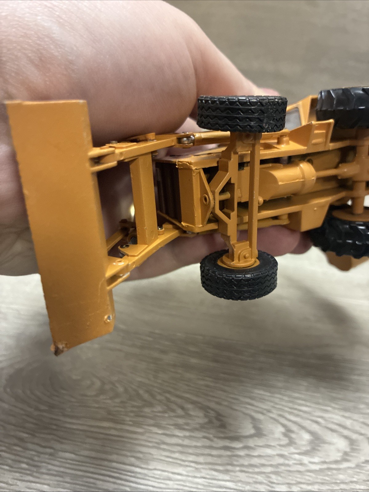 VINTAGE CASE 580E 1:35 BACKHOE FRONT LOADER WEST GERMANY DIECAST