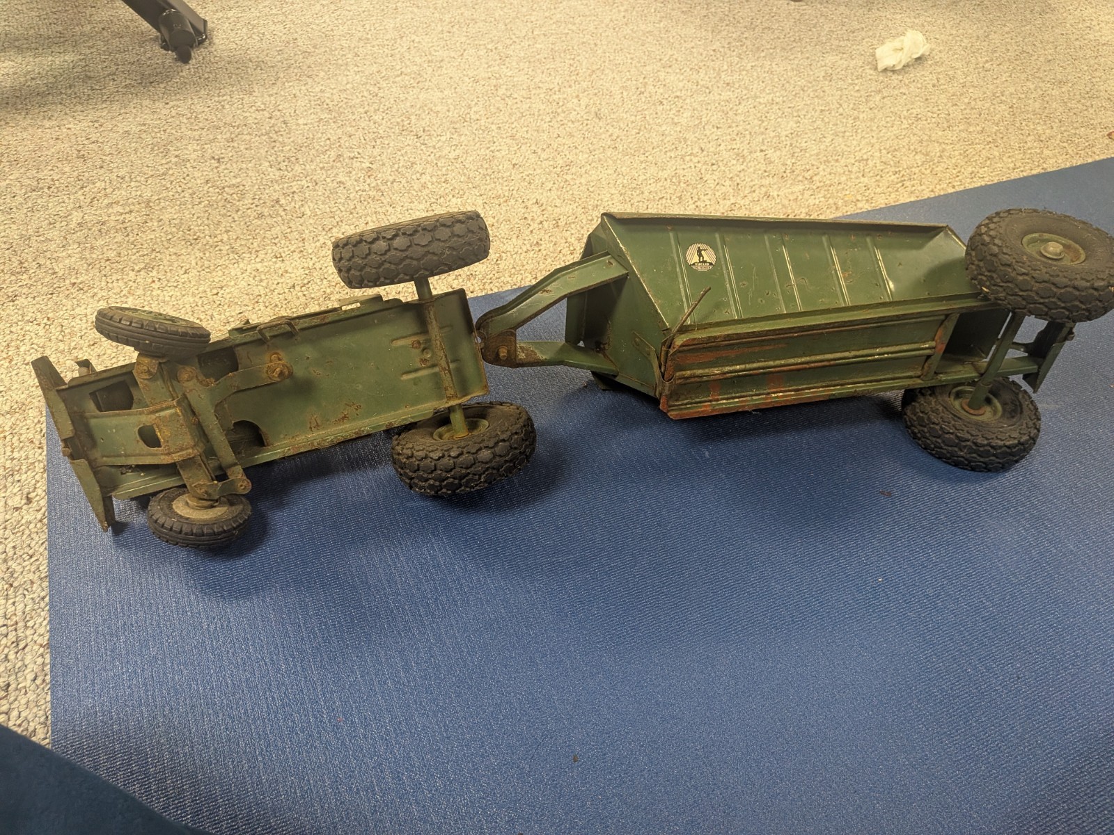 Doepke Euclid The Pioneer 1950’s Model Toy Bottom Dump Earth Mover Hauler