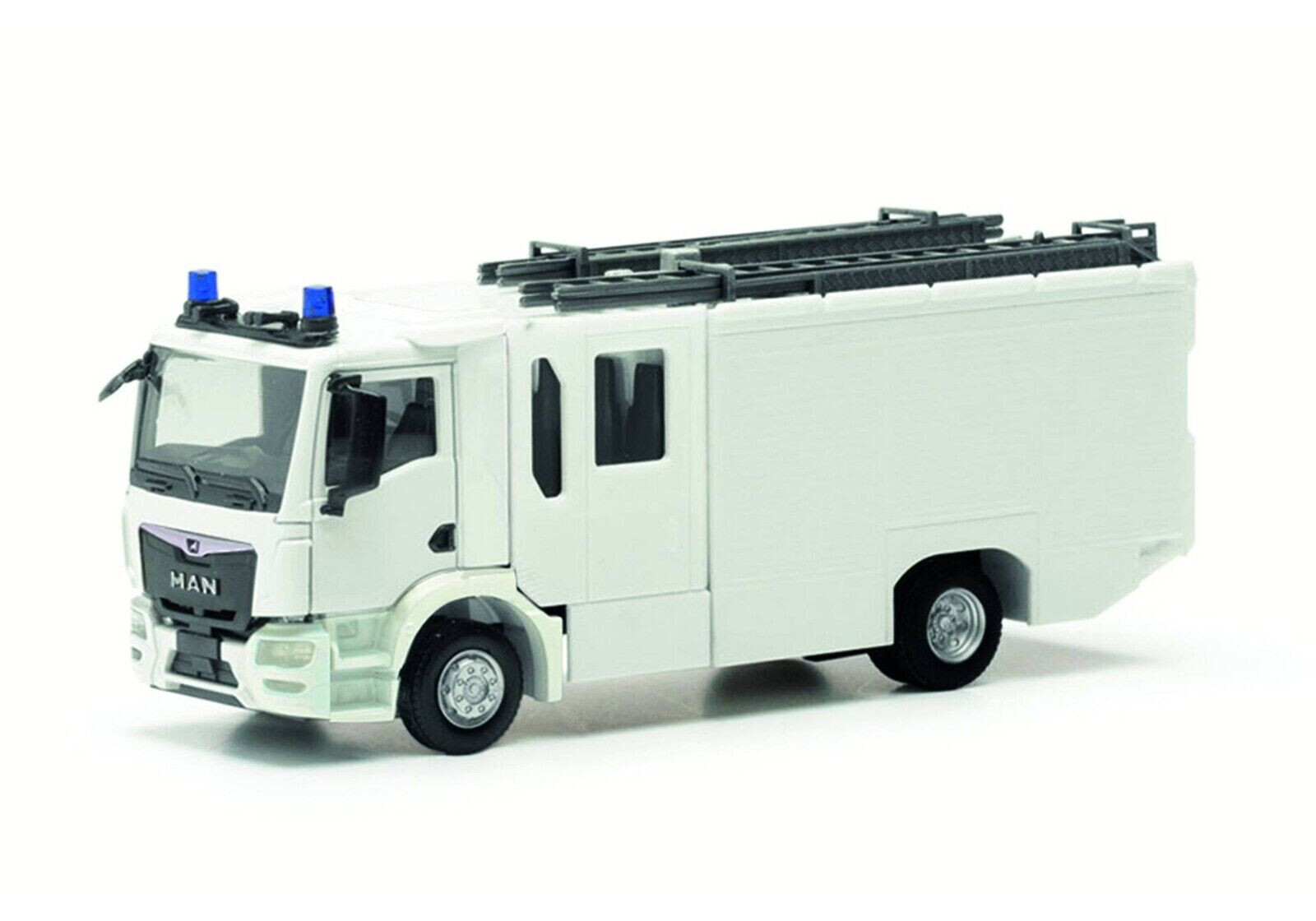 Herpa 085762 MAN TGM CC Z-Cab Fire Truck Model Kit 1:87 New Ovp H0